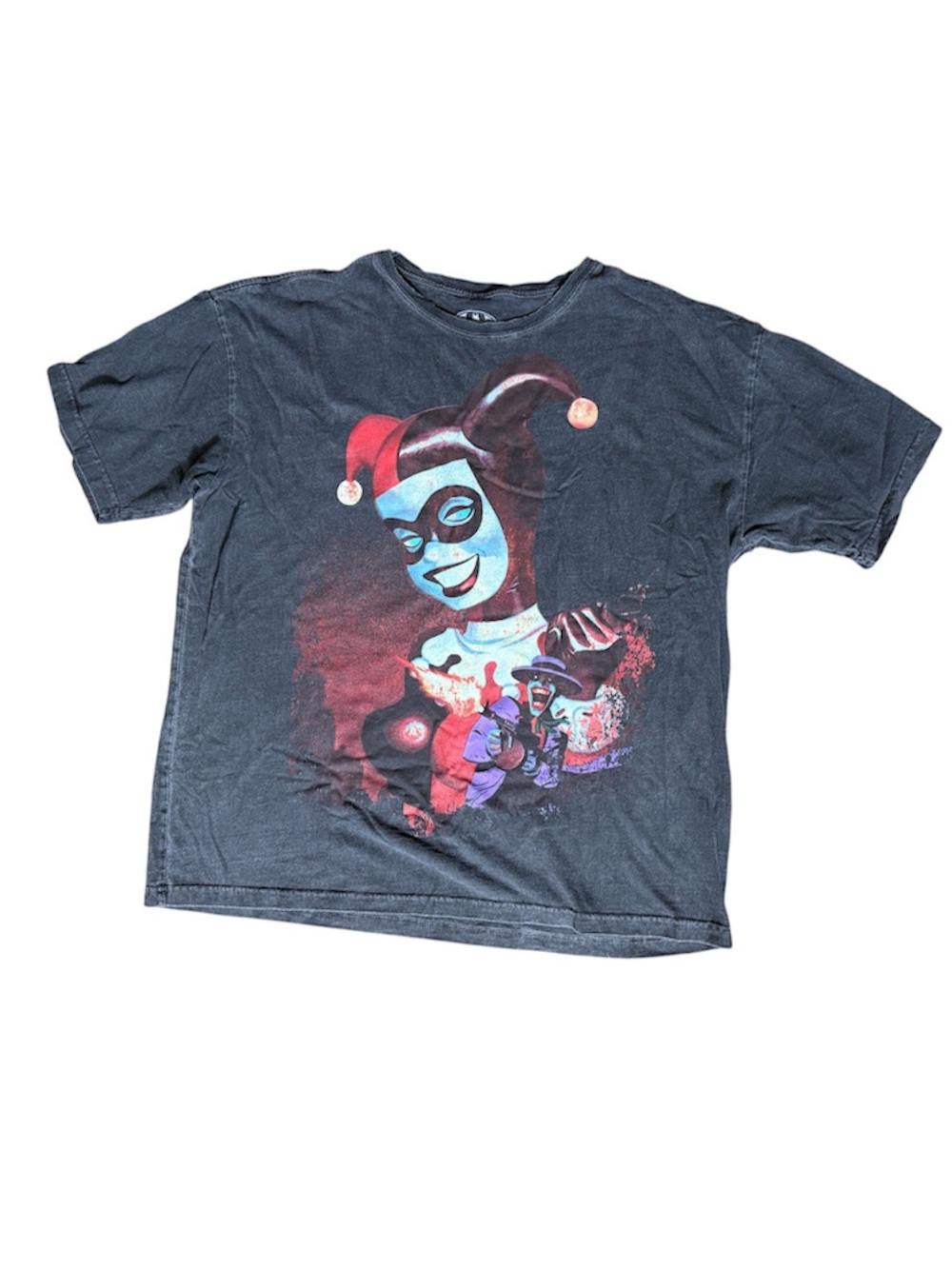 PACSUN DC Harley Quinn Men's Gray t-shirt